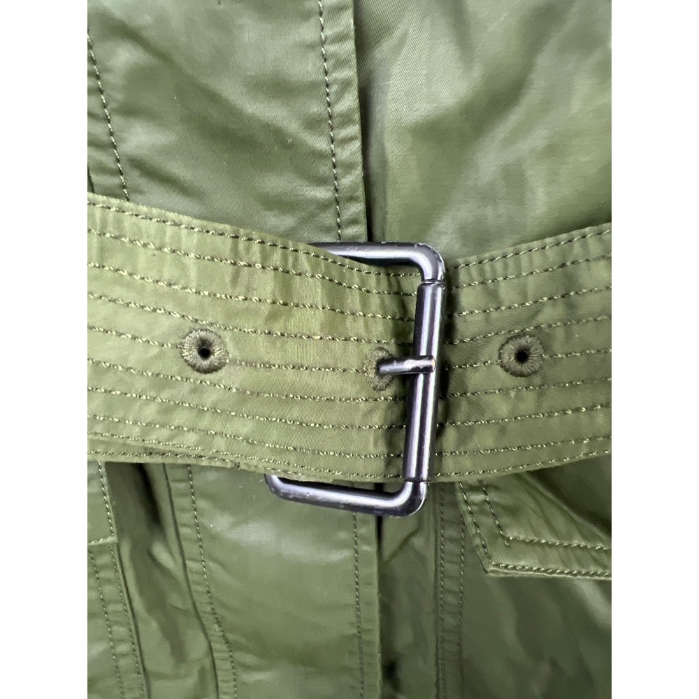 Banana Republic Field Utility Jacket Womens Medium Green Belted Modern Fit 95 - Picture 3 of 9